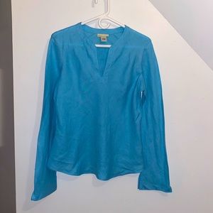 Banana Republic Light Blue Linen Tunic